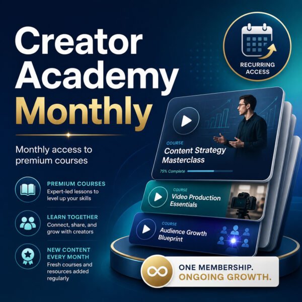 Creator Academy Monthly